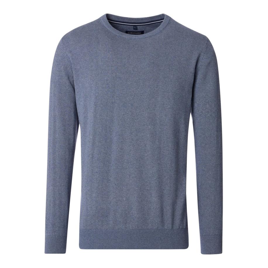 Casa Moda Trui ronde halszilver, Effen Zilver