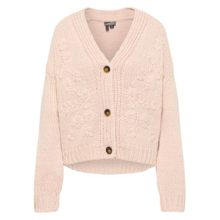 DreiMaster DreiMaster Vintage Gebreid vest bruin / lichtroze