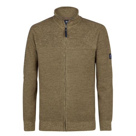 Petrol Industries Petrol Industries Gebreid vest Bristol bruin