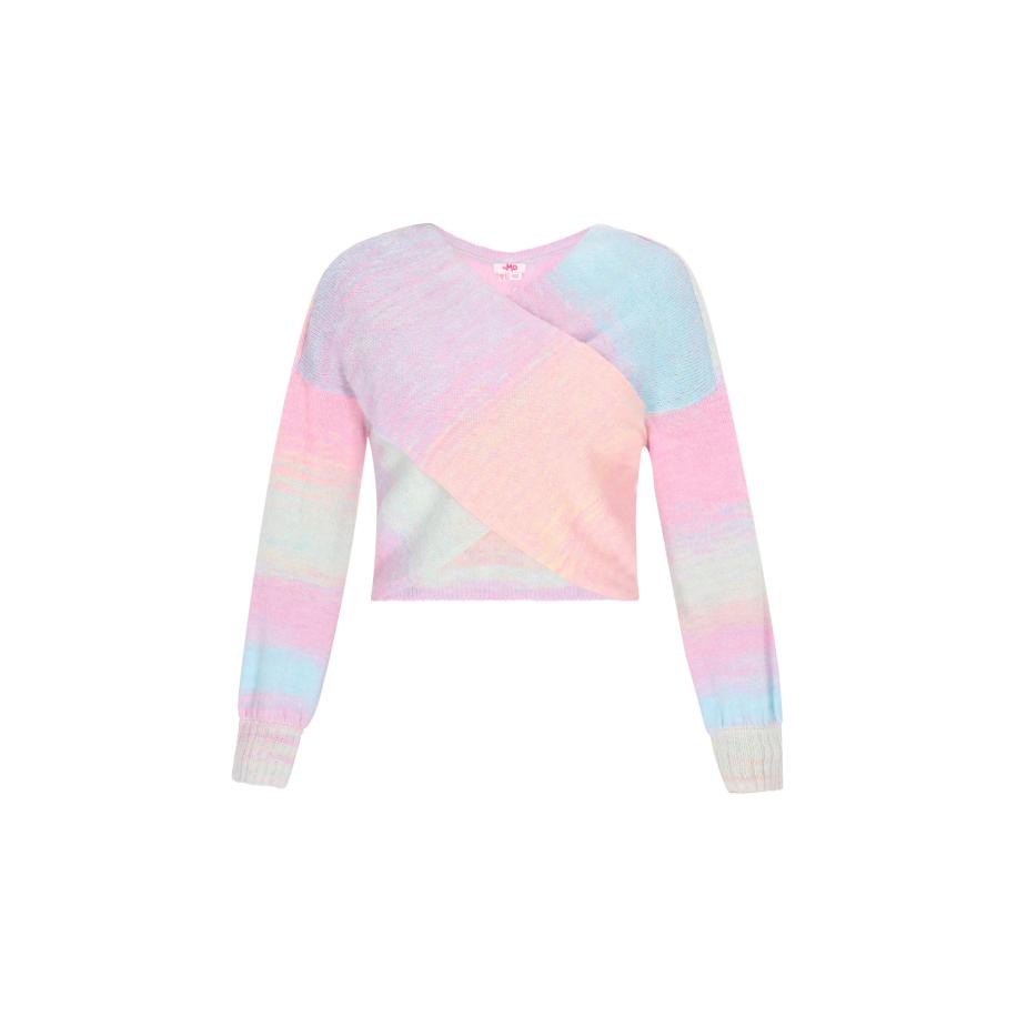 MYMO Trui pastelblauw / pastellila / pasteloranje / pink Multicolor