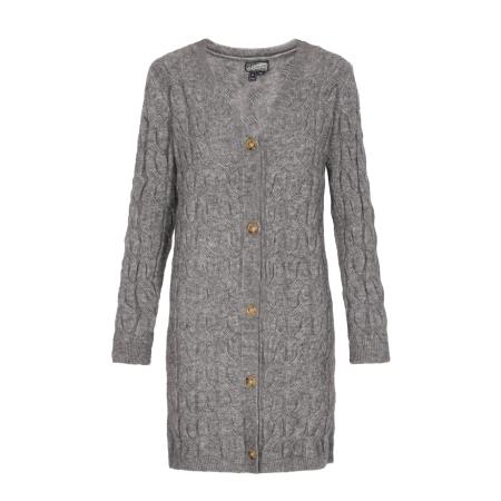 DreiMaster DreiMaster Vintage Gebreid vest grijs gemêleerd