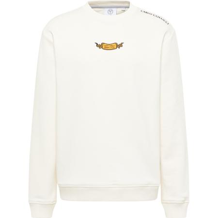 carlo colucci Carlo Colucci Sweatshirt Eichner navy / azuur / geel / wit