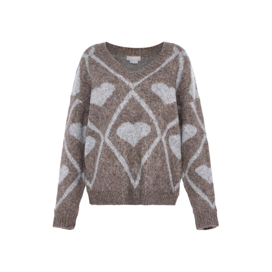 Jalene Jalene Trui bruin gemêleerd / stone grey -