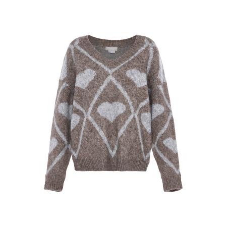 Jalene Jalene Trui bruin gemêleerd / stone grey