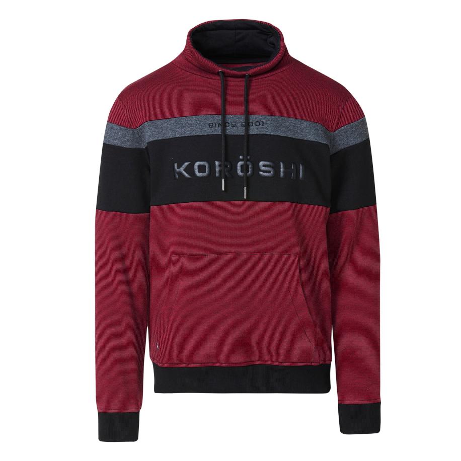 KOROSHI Trui donkergrijs / rood / zwart Rood