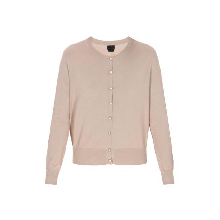 DreiMaster DreiMaster Klassik Gebreid vest Classic Look beige