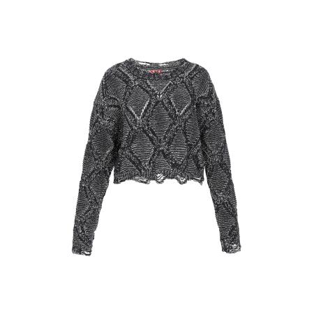 myMo ROCKS Trui grijs / zwart gemêleerd