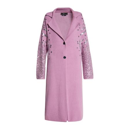 Faina faina Gebreid vest lichtlila / zilver