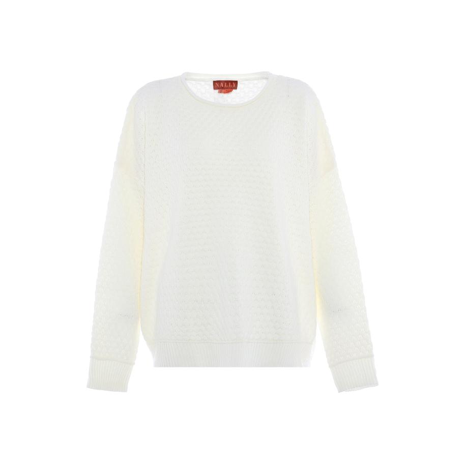 NALLY Trui wolwit Wit