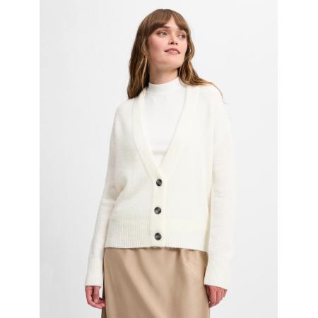 Marie Lund Marie Lund Gebreid vest wit