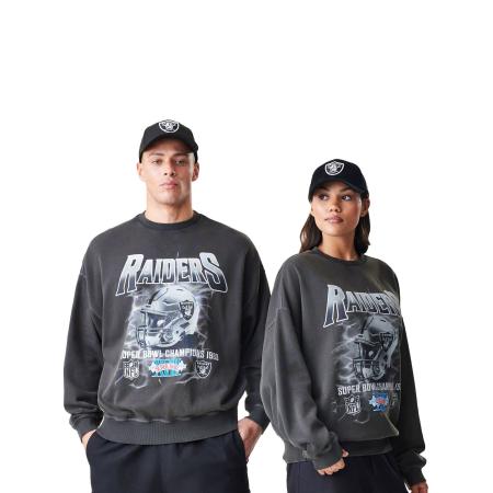 NEW ERA Sweatshirt NFL LASRAI lichtblauw / lichtgrijs / donkergrijs / wit