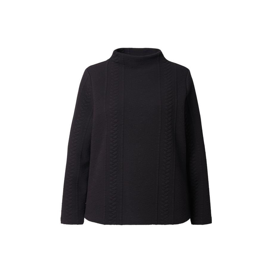 Ulla Popken Ulla Popken Sweatshirt zwart -