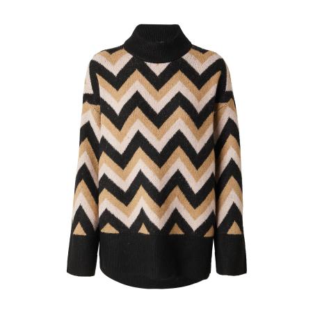 Only ONLY Trui ONLTRINE lichtbruin / zwart / wit