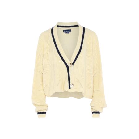 bridgeport bridgeport Gebreid vest ivoor / zwart