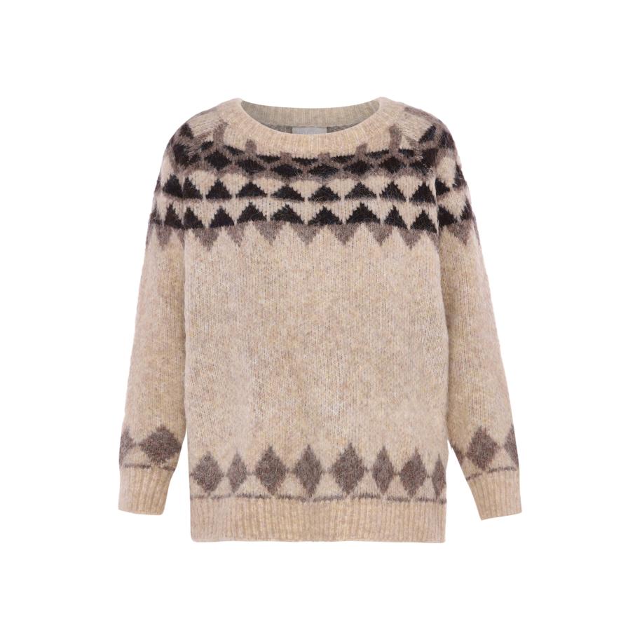 Jalene Jalene Trui beige / taupe / zwart -