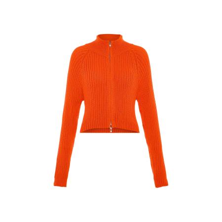 Libbi Libbi Gebreid vest oranje