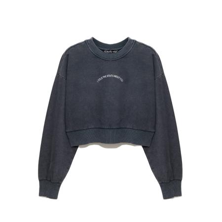 No Matter What No Matter What Sweatshirt antraciet / wit