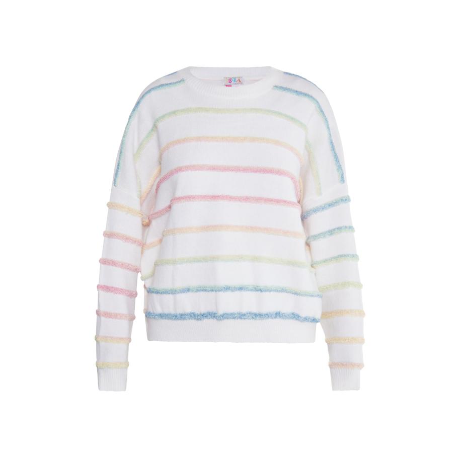 IZIA IZIA Trui Hoona blauw / lichtgroen / pink / wolwit -