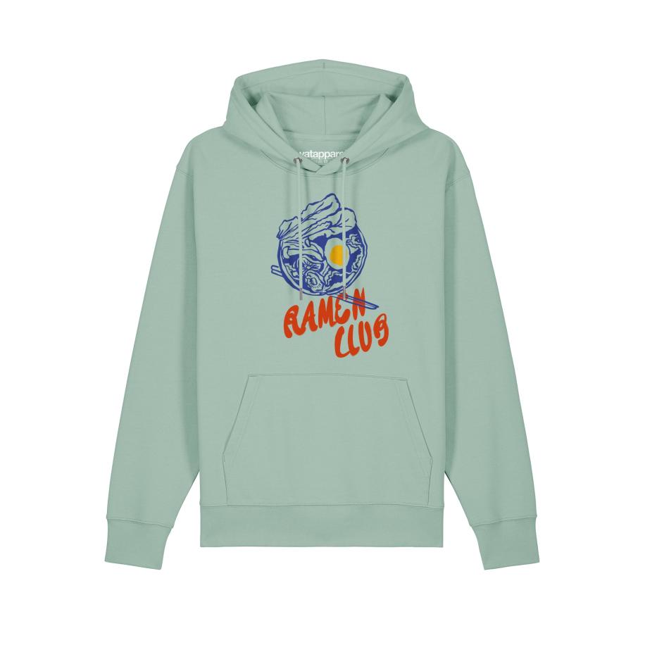 Watapparel Watapparel Sweatshirt Ramen Club donkerblauw / geel / mintgroen / kreeft -