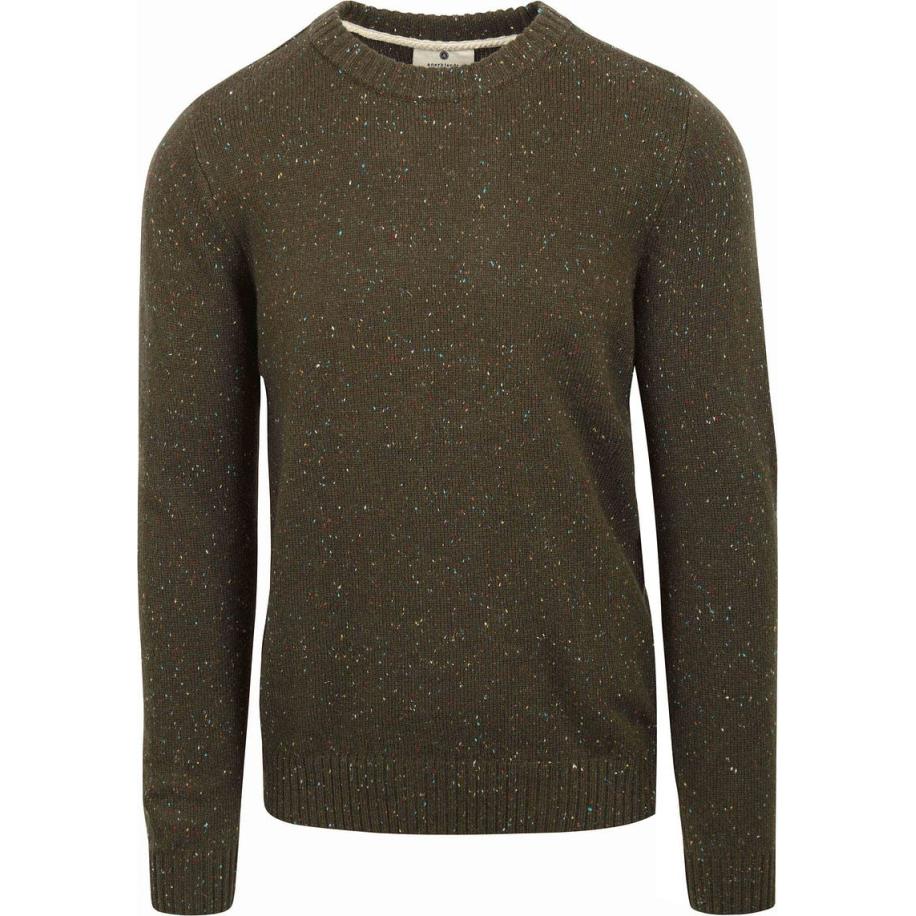 Anerkjendt Trui Yarn Lamswol Groen Melange Groen