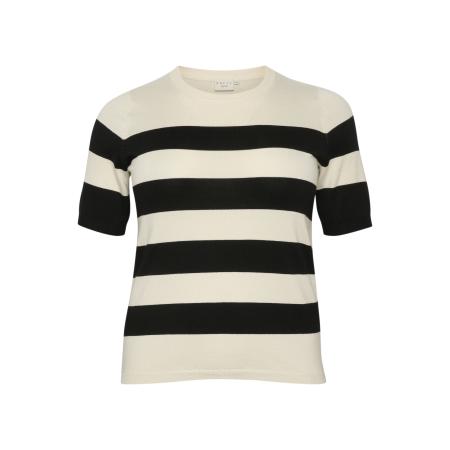 KAFFE CURVE Trui Malia beige / zwart