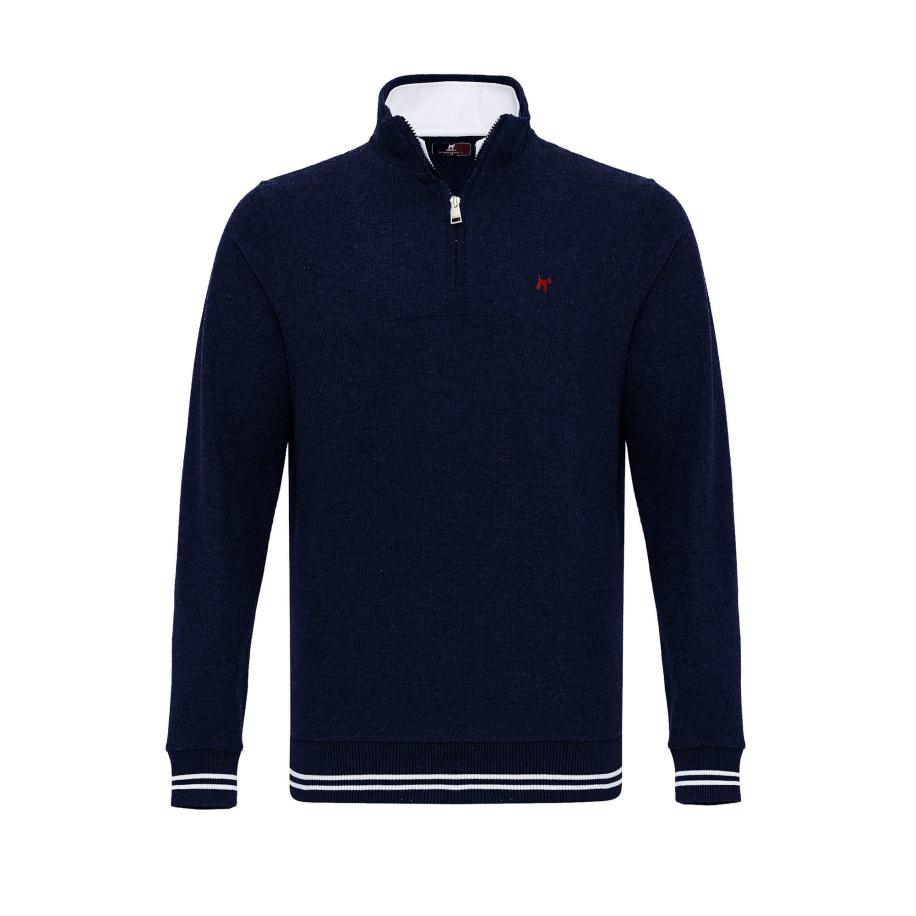 Williot Williot Trui navy / wit -