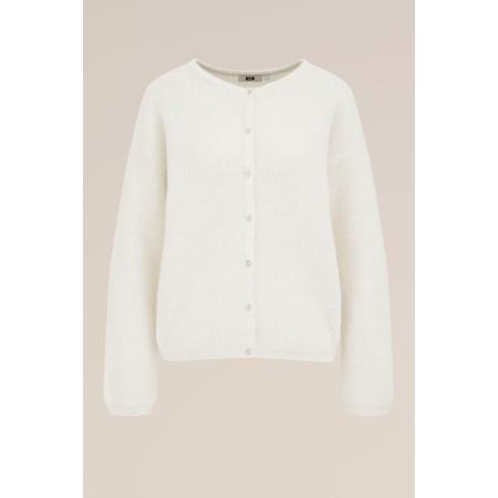 WE Fashion Dames gebreid vest van wolmix - Regular fit - Wit - Maat: XXL