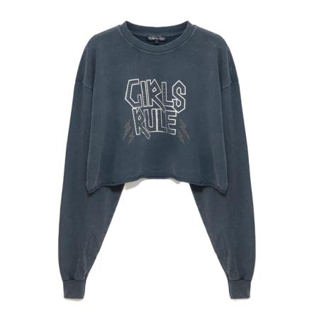 No Matter What No Matter What Sweatshirt antraciet / wit