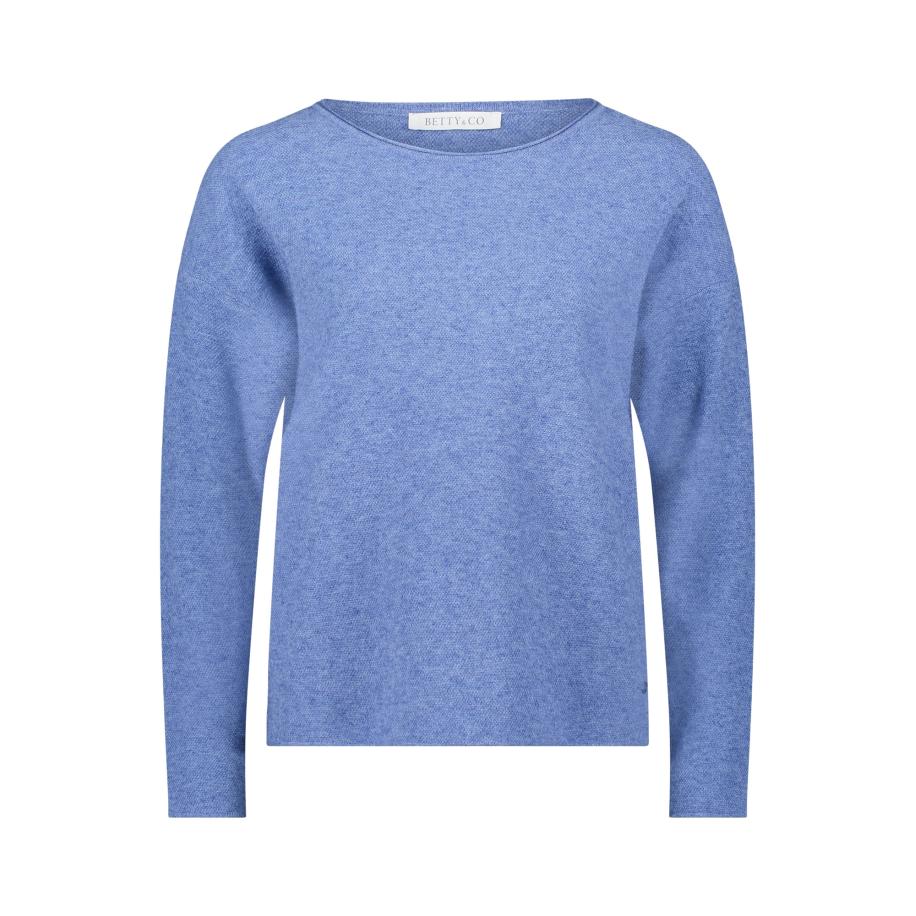 Betty & Co Betty & Co Trui blauw gemêleerd -