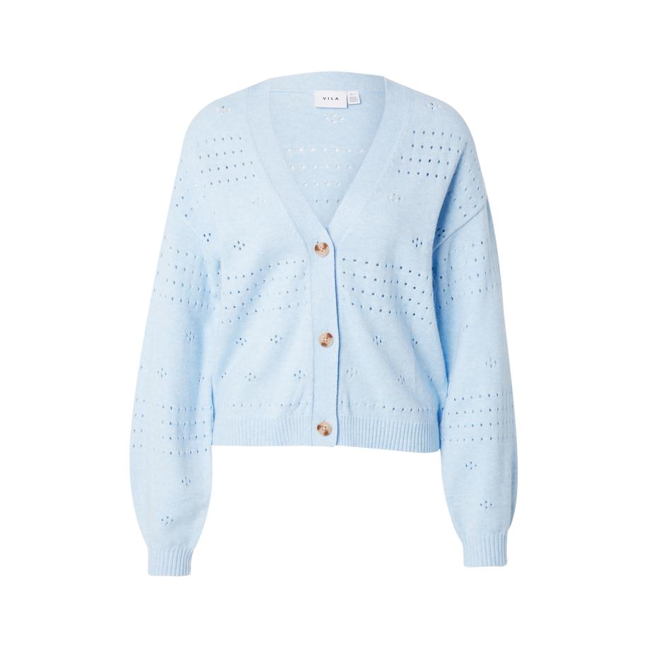 Vila VILA Gebreid vest VIRil lichtblauw -