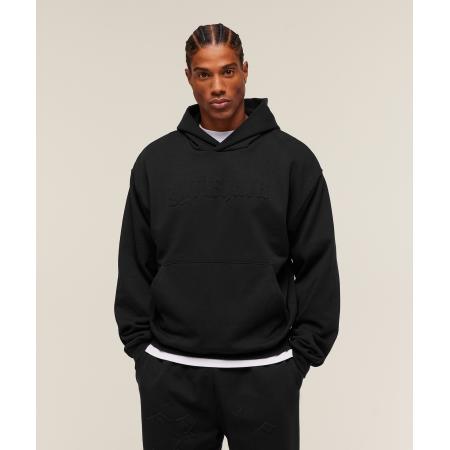 Gymshark Embossed Boxy Hoodie Black