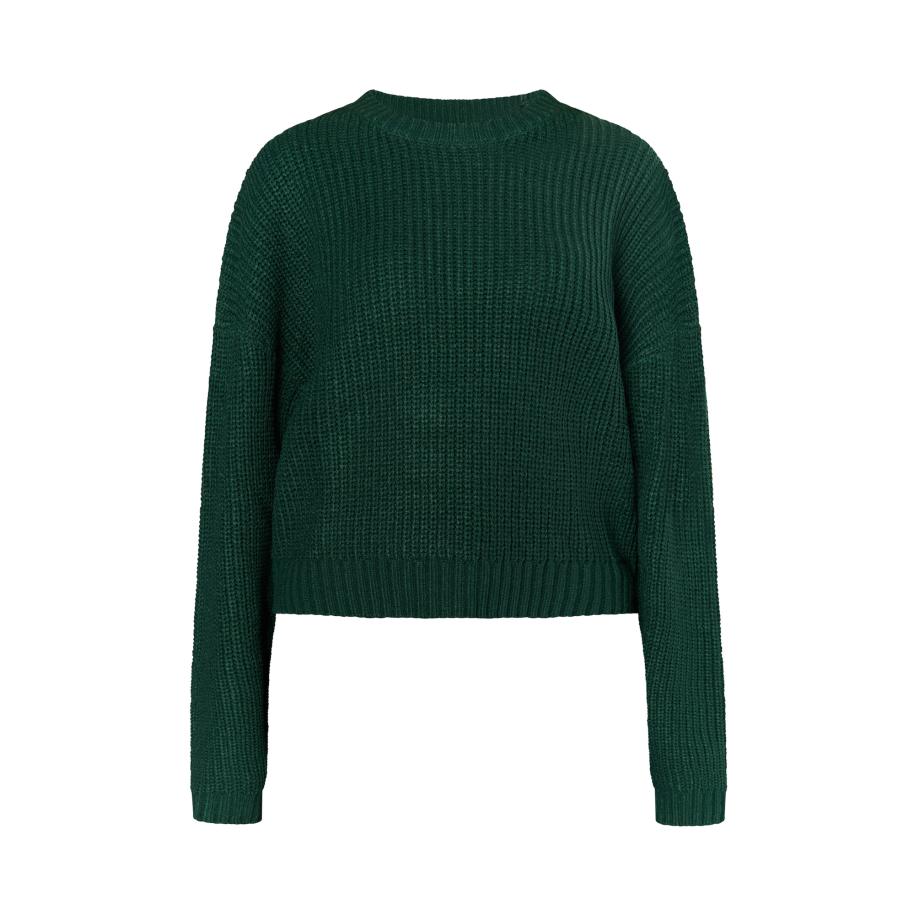 MYMO Trui Biany donkergroen Groen