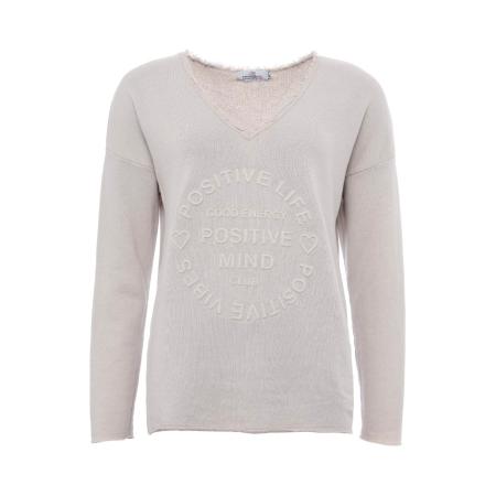 zwillingsherz Zwillingsherz Sweatshirt Positive Mind taupe