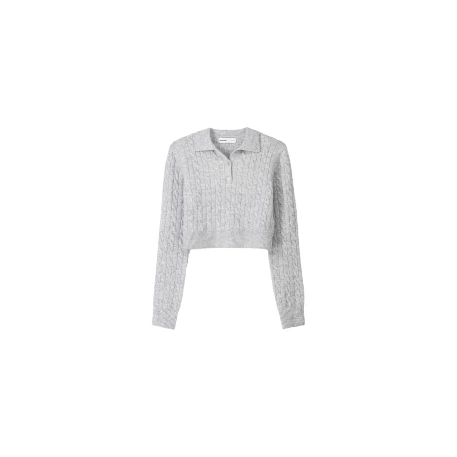 Bershka Bershka Trui grijs gemêleerd -