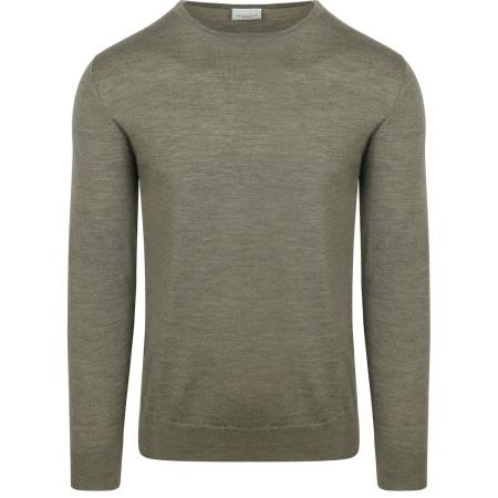Profuomo Pullover Merinowol Groen
