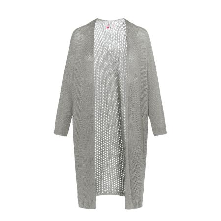 IZIA IZIA Gebreid vest grijs