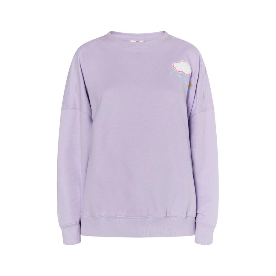 MYMO MYMO Sweatshirt Keepsudry geel / pastellila / pink / wit -