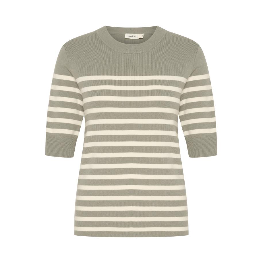 Soaked in Luxury SOAKED IN LUXURY Trui Spina crème / lichtgrijs -