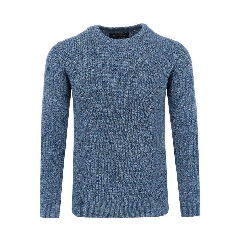 Marvelis Casual Trui ronde hals koninklijk, Faux-uni Blauw