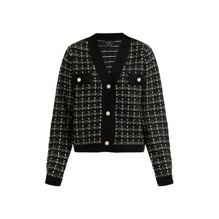 Faina faina Gebreid vest goud / zwart