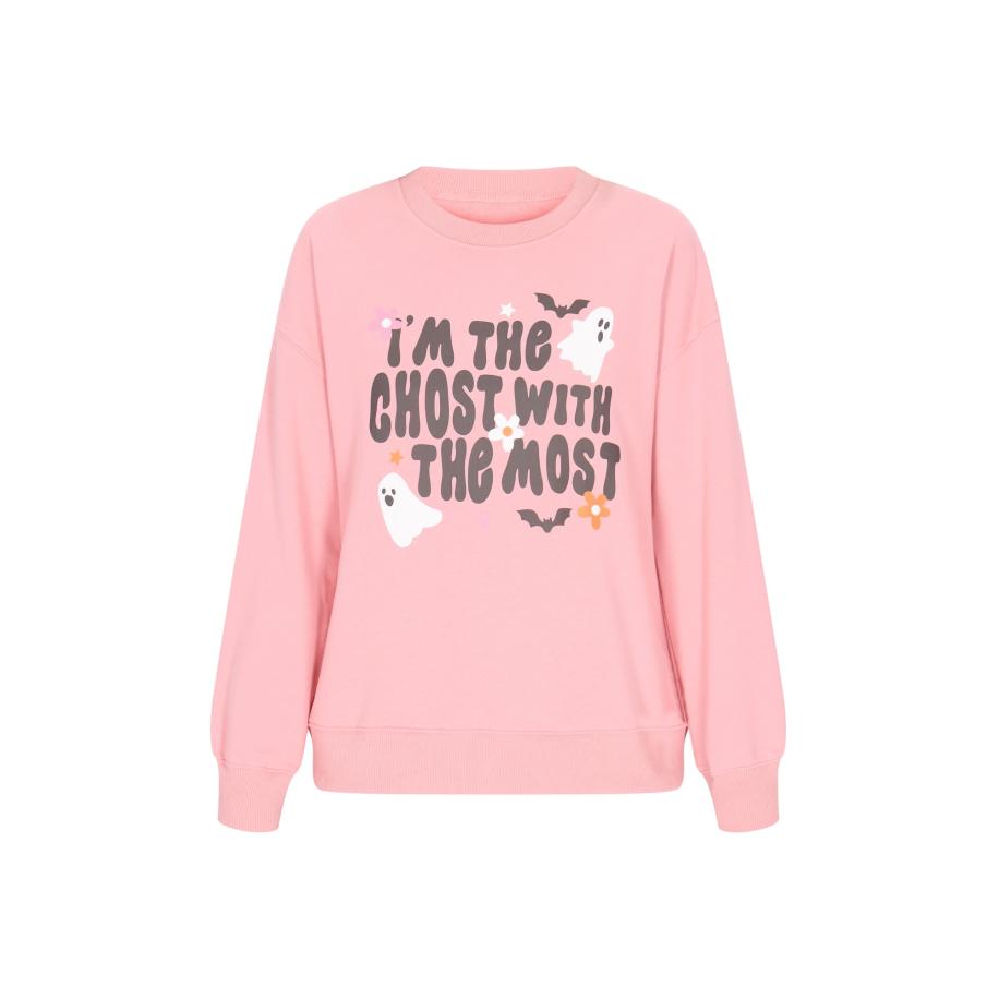 MYMO MYMO Sweatshirt oranje / pink / zwart / wit -