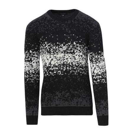 KOROSHI KOROSHI Trui Punto grijs / zwart / wit