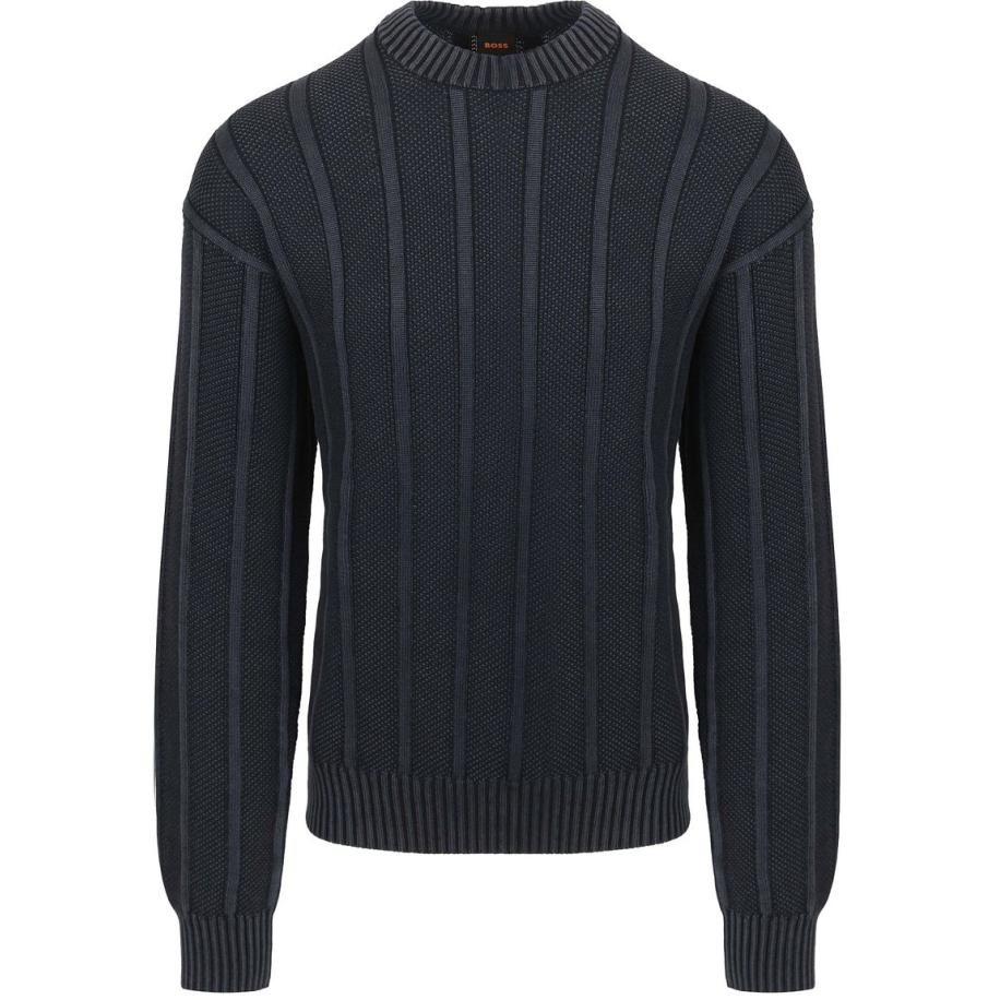 BOSS Trui Kaktus Navy Blauw