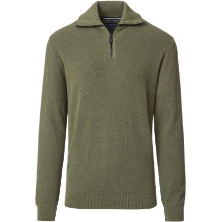 Casa Moda Halfzip Trui Groen