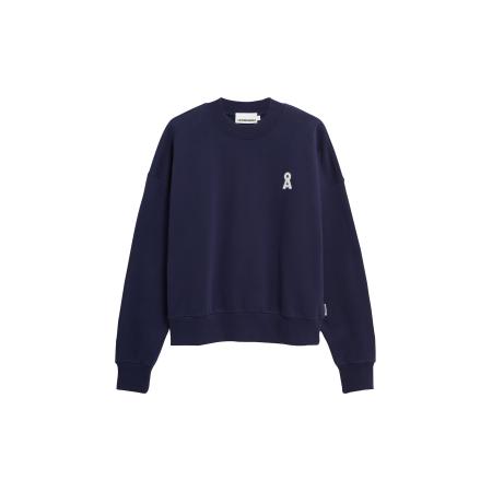 Armedangels ARMEDANGELS Sweatshirt ALIZAA donkerblauw / wit