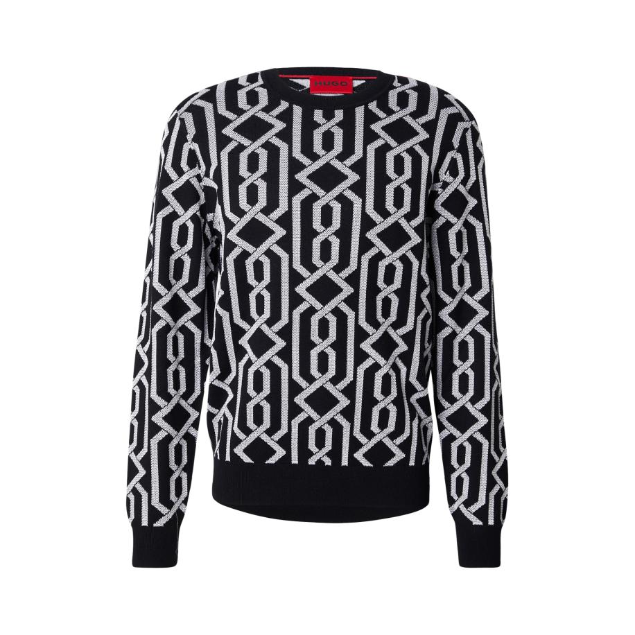 Hugo Boss HUGO Trui Souvawn zwart / wit -