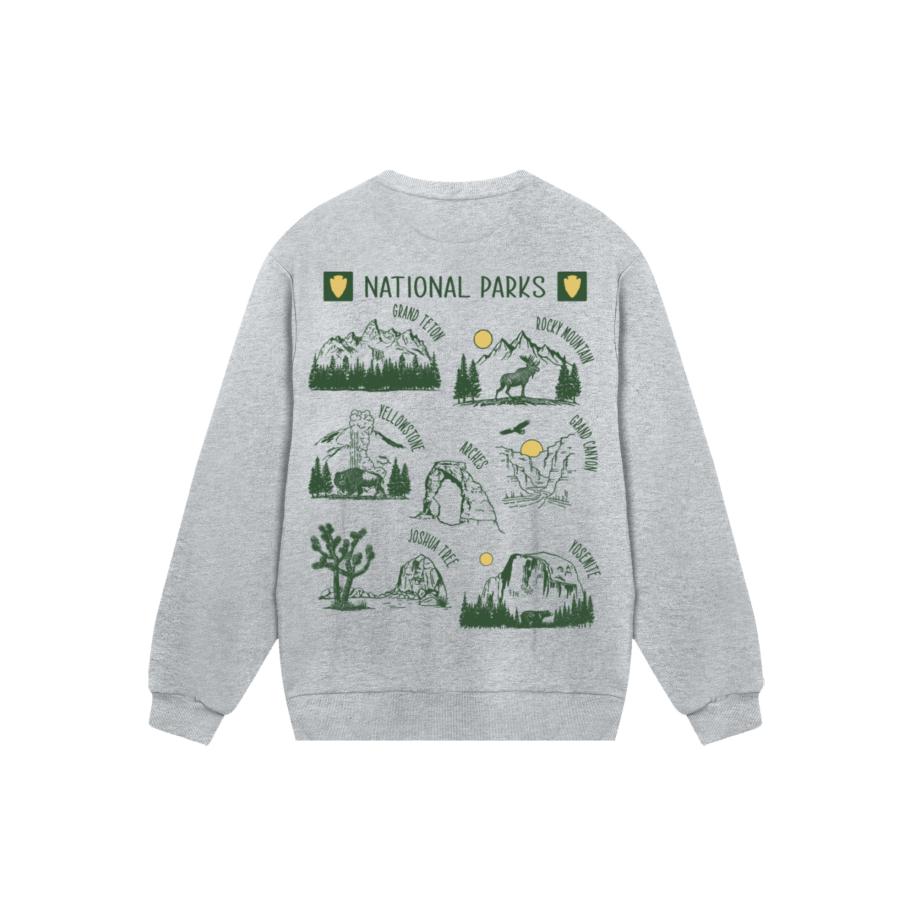 F4NT4STIC Sweatshirt grijs / groen Grijs