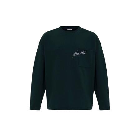 Dandalo Dandalo Trui donkergroen / wit