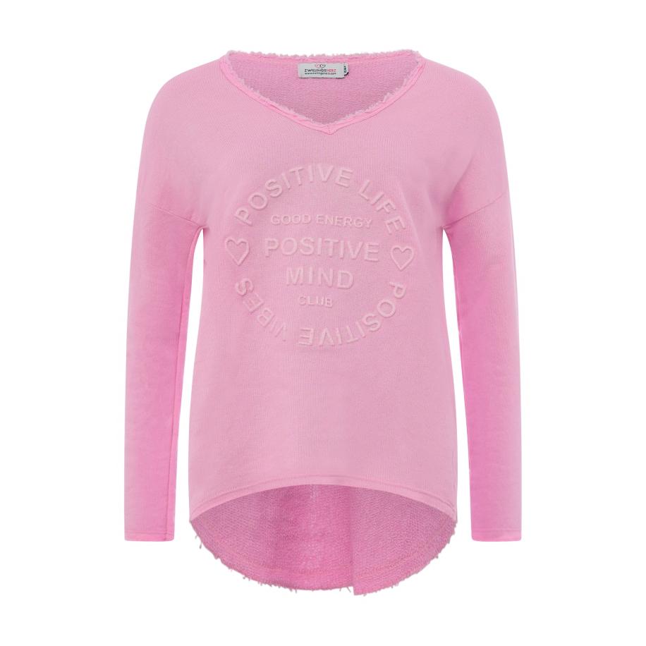 zwillingsherz Zwillingsherz Sweatshirt Positive Mind rosa -