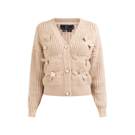 Faina faina Gebreid vest beige